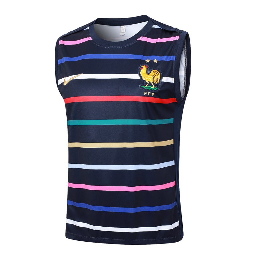 Debardeur Short Equipe de France 2024 2025 Bleu Motif – Image 2