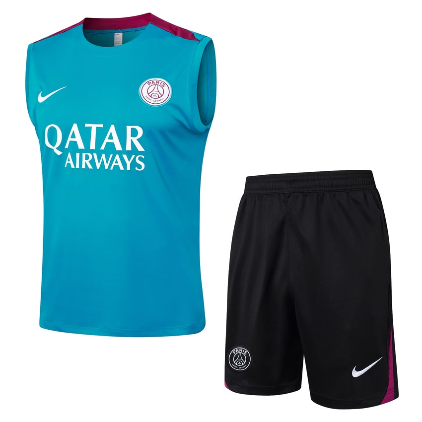 Debardeur Short PSG 2024 2025 Bleu Ciel