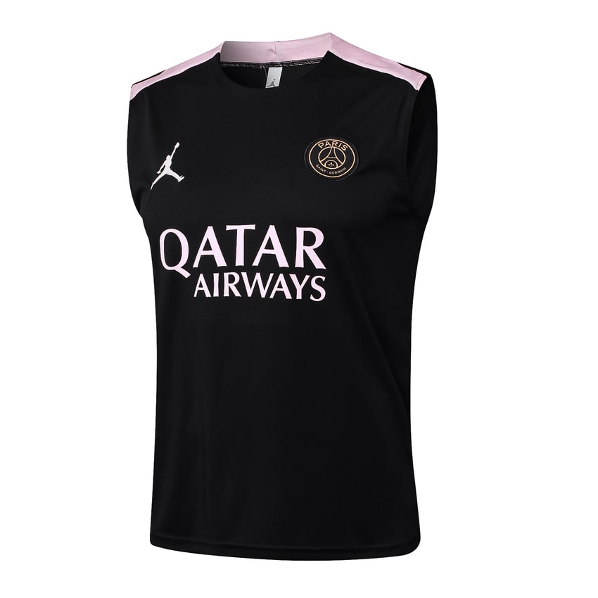 Debardeur Short PSG 2024 2025 Noir Rose – Image 2