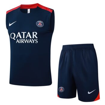 Debardeur Short PSG 2025 2026 Bleu Rouge