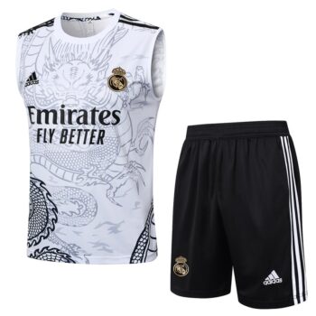 Debardeur Short Real Madrid 2024 2025 Blanc Dragon