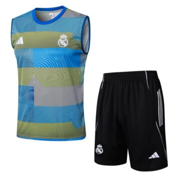 Debardeur Short Real Madrid 2024 2025 Bleu Vert
