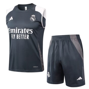 Debardeur Short Real Madrid 2024 2025 Noir Blanc