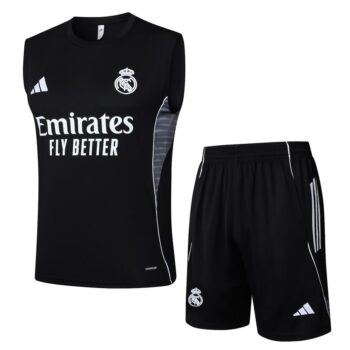 Debardeur Short Real Madrid 2024 2025 Noir Sombre