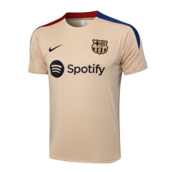Alternative view of Ensemble Maillot Short Barca 2024 2025 Beige