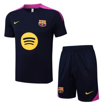 Ensemble Maillot Short Barca 2025 2026 Noir Rose