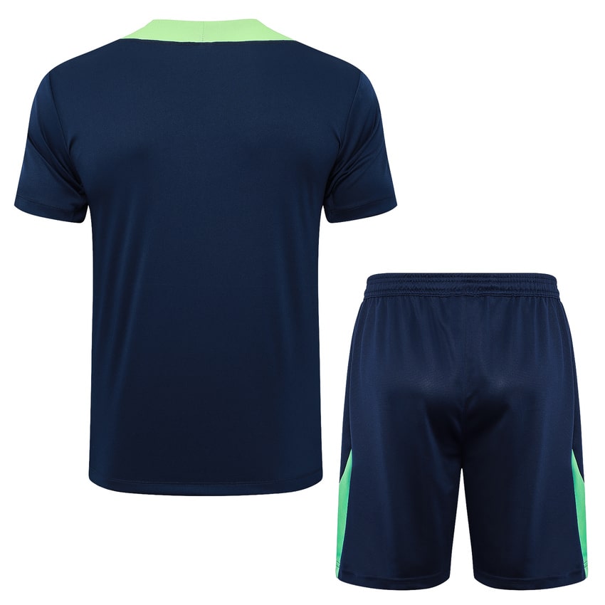 Ensemble Maillot Short Bresil 2024 2025 Bleu Foncé – Image 4