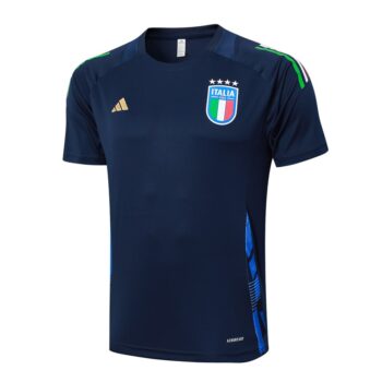 Alternative view of Ensemble Maillot Short Italie 2024 2025 Bleu