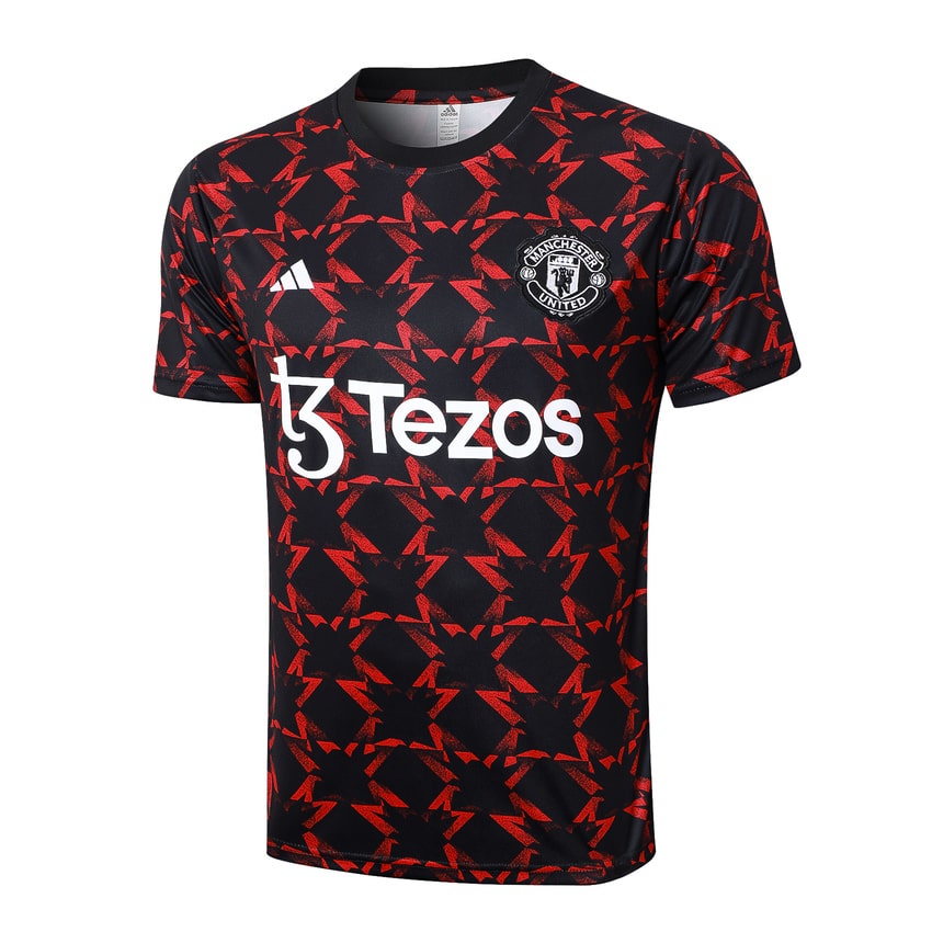 Ensemble Maillot Short Manchester United 2024 2025 Noir Rouge – Image 2