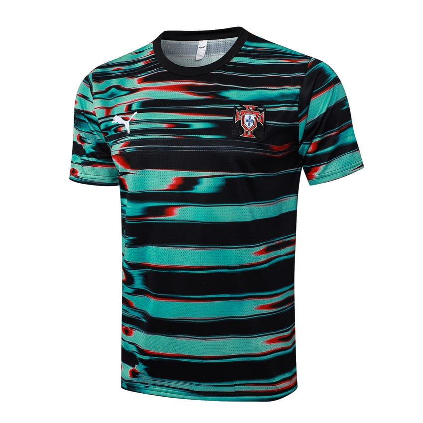 Ensemble Maillot Short Portugal 2024 2025 Vert Noir – Image 2