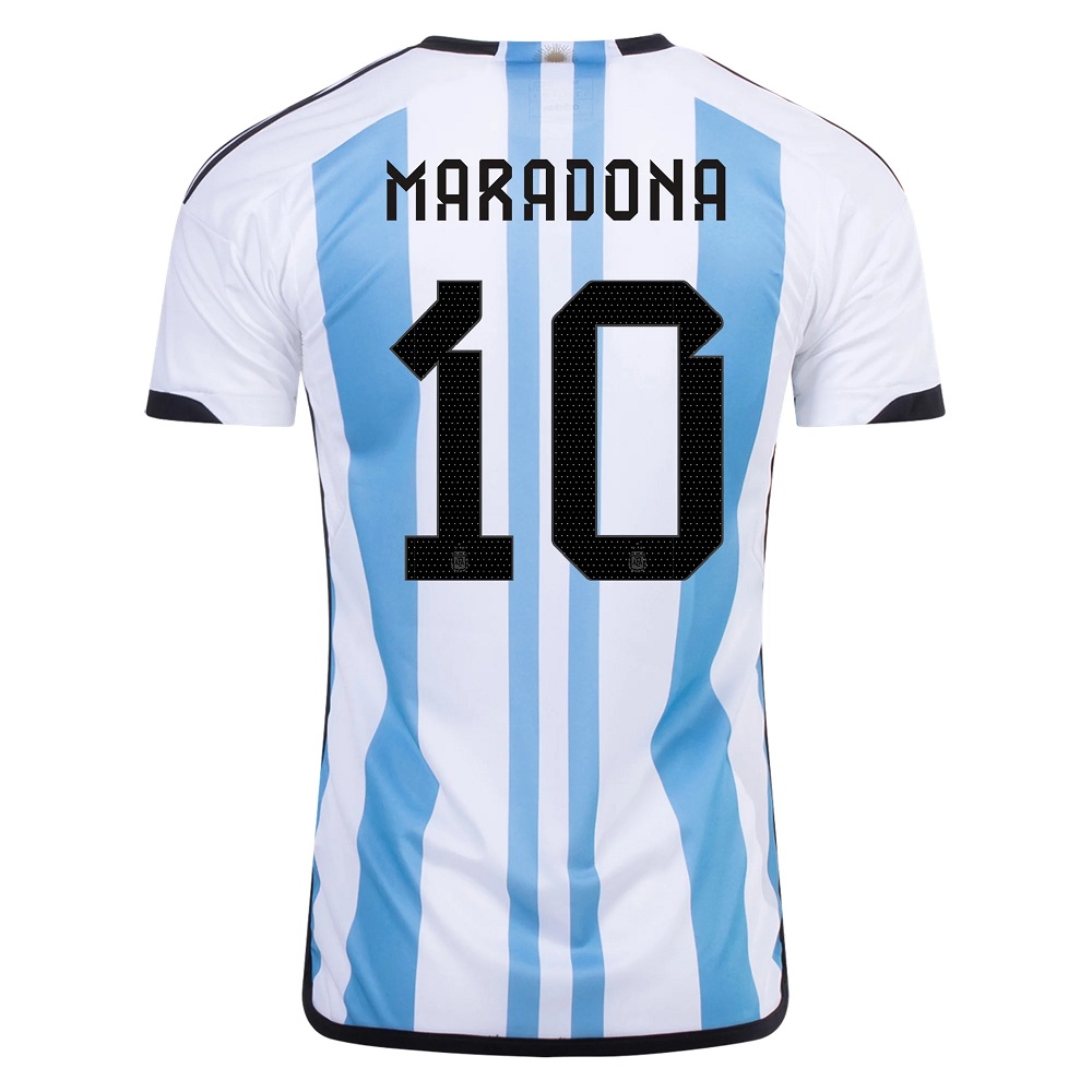 MAILLOT ARGENTINE 3 ETOILES DOMICILE 2022-23 MARADONA – Image 3