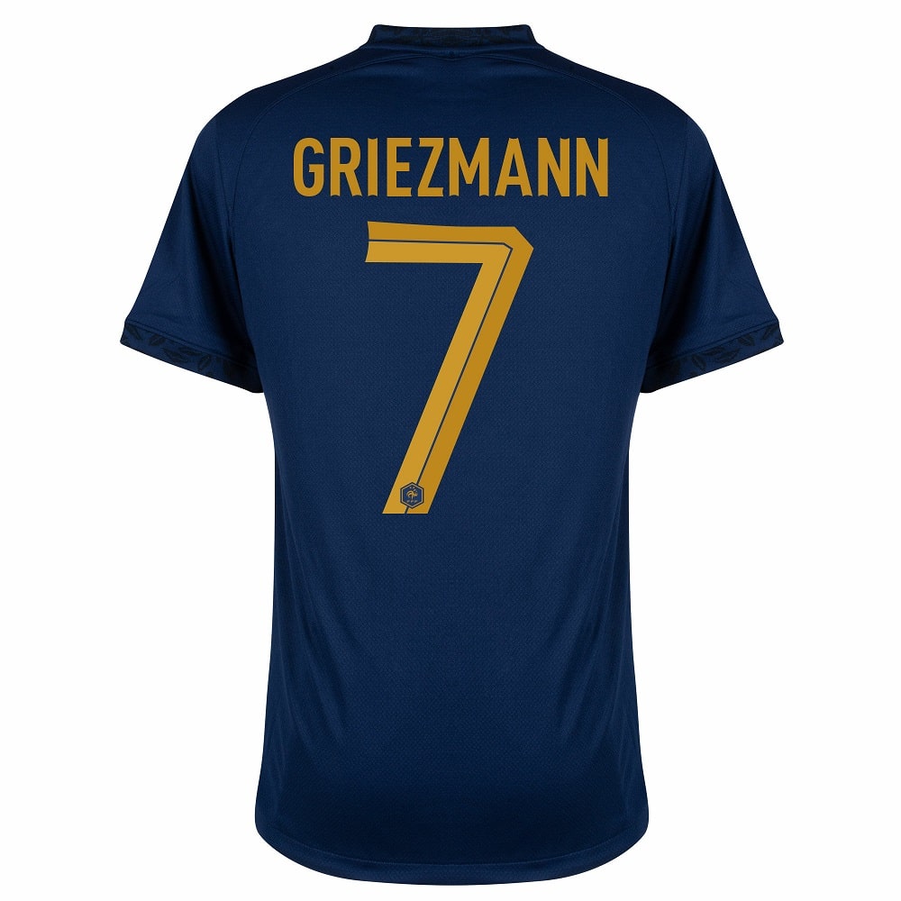 MAILLOT EQUIPE DE FRANCE DOMICILE COUPE DU MONDE 2022 GRIEZMANN – Image 2
