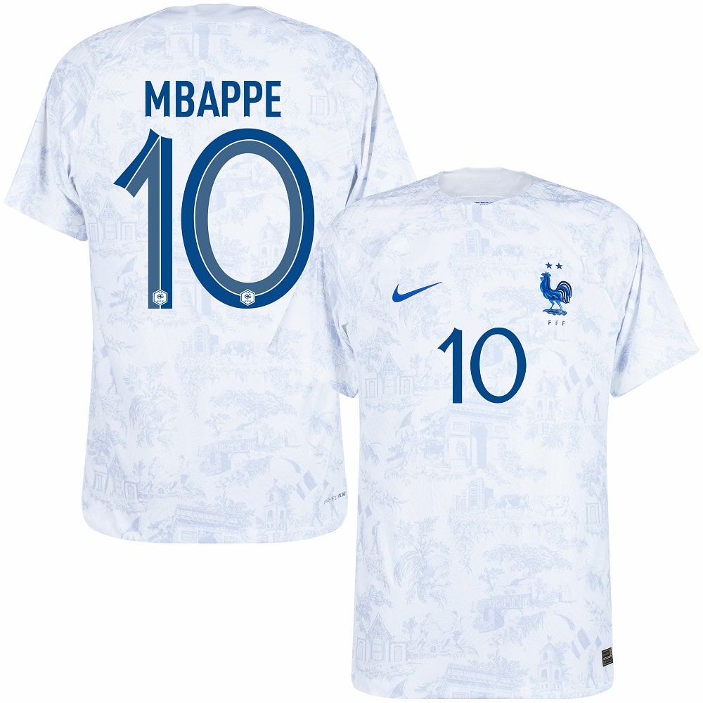 MAILLOT EQUIPE DE FRANCE EXTERIEUR COUPE DU MONDE 2022 MBAPPE
