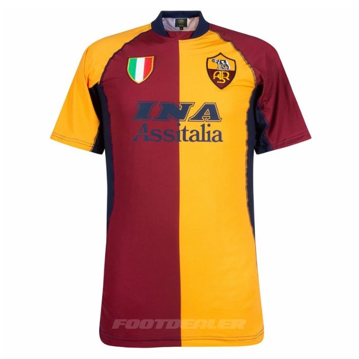 Maillot Copa AS Roma Domicile 2001 2002 Batistuta – Image 3
