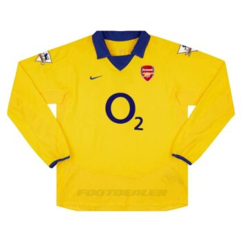 Alternative view of Maillot Arsenal Exterieur 2003 2004 Pires Manches Longues