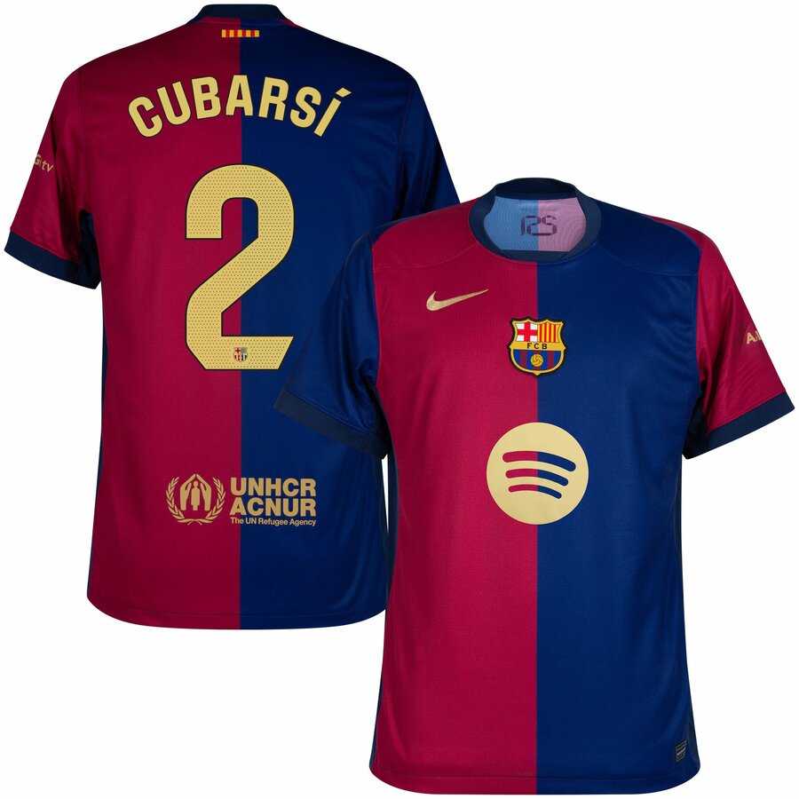 Maillot Barca Domicile 2024 2025 Cubarsi New Sponsor