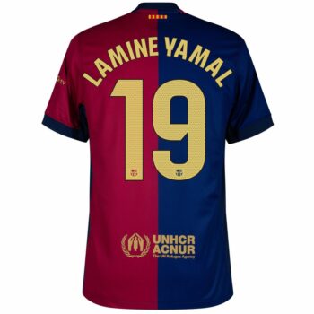 Alternative view of Maillot Barca Domicile 2024 2025 Lamine Yamal New Sponsor