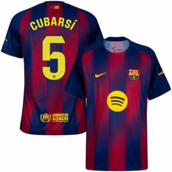 Maillot Barca Domicile 2025 2026 Cubarsi 5 La Liga