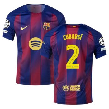 Maillot Enfant Barca Domicile 2025 2026 Cubarsi UCL