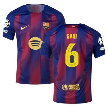 Maillot Enfant Barca Domicile 2025 2026 Gavi UCL