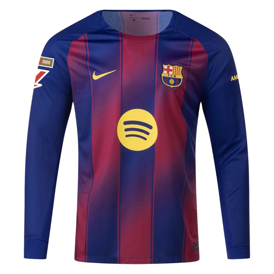 Maillot Barca Domicile 2025 2026 Lamine Yamal Manches Longues La Liga – Image 3