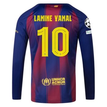 Alternative view of Maillot Barca Domicile 2025 2026 Lamine Yamal Manches Longues UCL