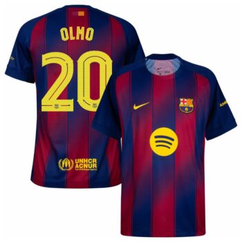 Maillot Enfant Barca Domicile 2025 2026 Olmo