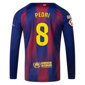 Alternative view of Maillot Barca Domicile 2025 2026 Pedri Manches Longues La Liga
