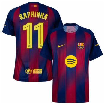 Maillot Enfant Barca Domicile 2025 2026 Raphinha