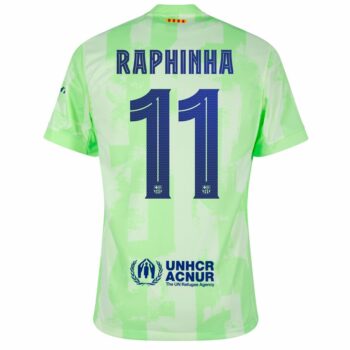 Alternative view of Maillot Barca Third 2024 2025 Raphinha New Sponsor