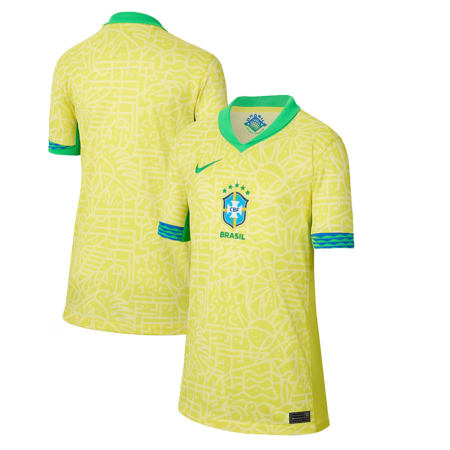 Maillot Enfant Bresil Domicile 2024 2025 – Image 3