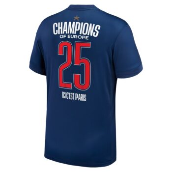 Alternative view of Maillot Kit Enfant PSG Champions D’Europe 2025 1 Etoile