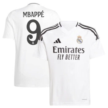 Maillot Enfant Real Madrid Domicile 2024 2025 Mbappe