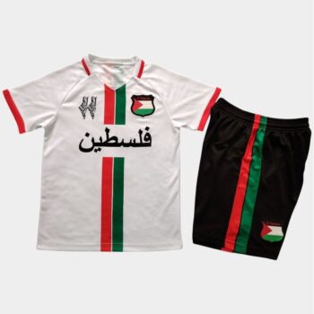 Maillot Kit Enfant FC Palestine Blanc 2025 Arabe