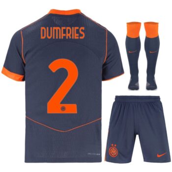 Maillot Kit Enfant Inter Milan Third 2025 2026 Dumfries