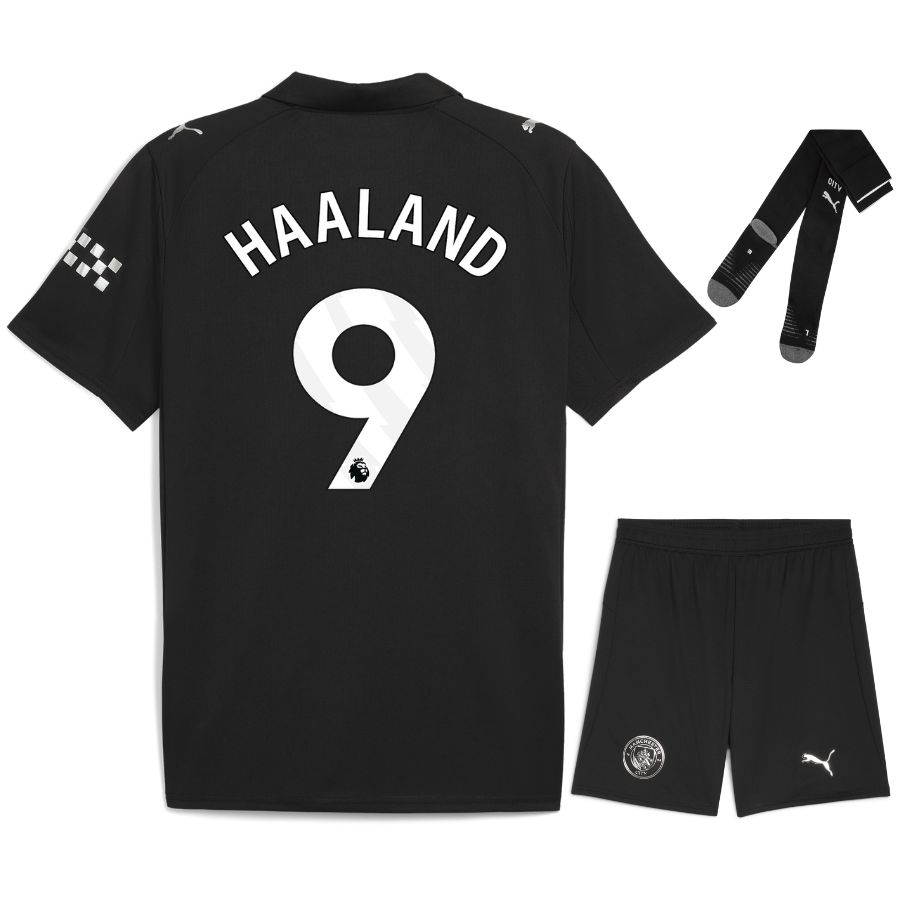 Maillot Kit Enfant Manchester City Exterieur 2025 2026 Haaland