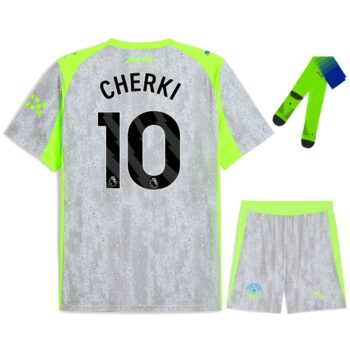 Maillot Kit Enfant Manchester City Third 2025 2026 Cherki