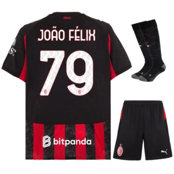 Maillot Kit Enfant Milan AC Domicile 2025 2026 Joao Félix