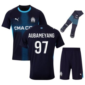 Maillot Kit Enfant OM Exterieur 2025 2026 Aubameyang