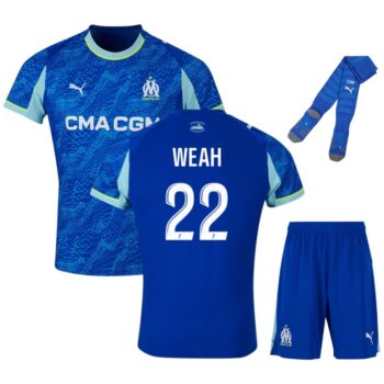 Maillot Kit Enfant OM Third 2025 2026 Weah