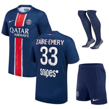 Maillot Kit Enfant PSG Domicile 2024 2025 Zaire Emery 1 Etoile