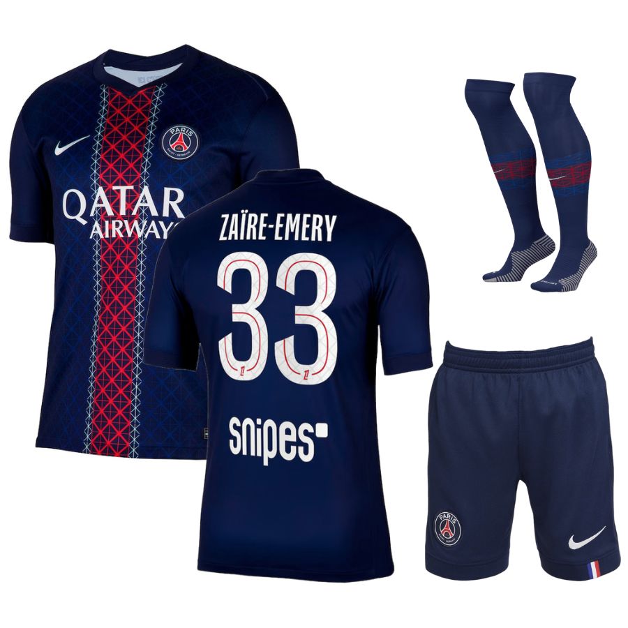 Maillot Kit Enfant PSG Domicile 2025 2026 Zaire Emery