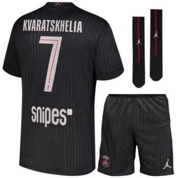 Maillot Kit Enfant PSG Jordan Fourth 2025 2026 Kvaratskhelia
