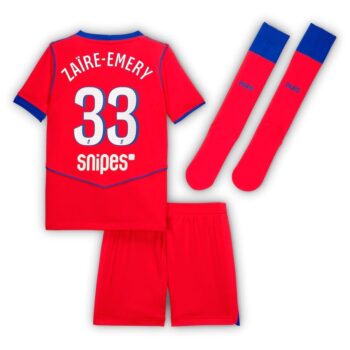 Alternative view of Maillot Kit Enfant PSG Third 2025 2026 Zaire Emery