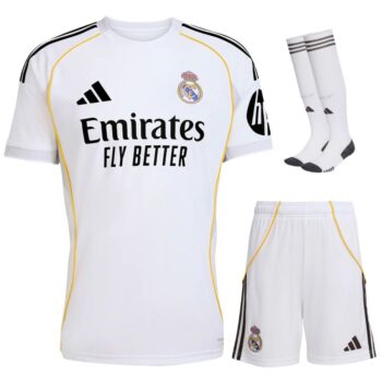 Maillot Kit Enfant Real Madrid Domicile 2025 2026