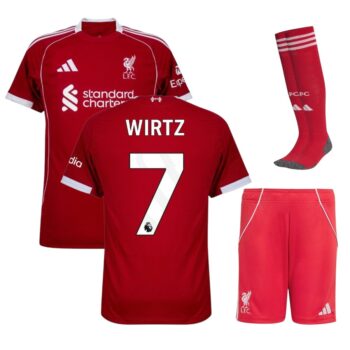 Maillot Kit Enfant Liverpool Domicile 2025 2026 Wirtz