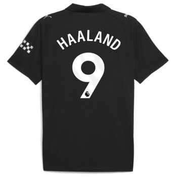 Alternative view of Maillot Kit Enfant Manchester City Exterieur 2025 2026 Haaland