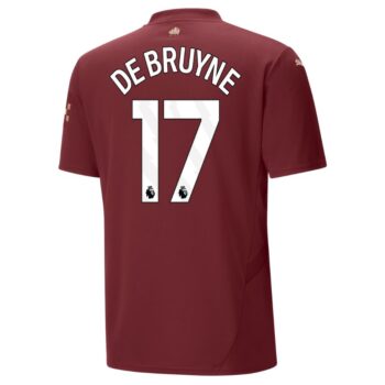 Alternative view of Maillot Manchester City Third 2024 2025 De Bruyne