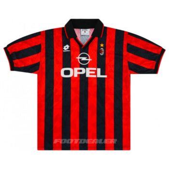 Alternative view of Maillot Milan AC Domicile 1995 1996 Weah