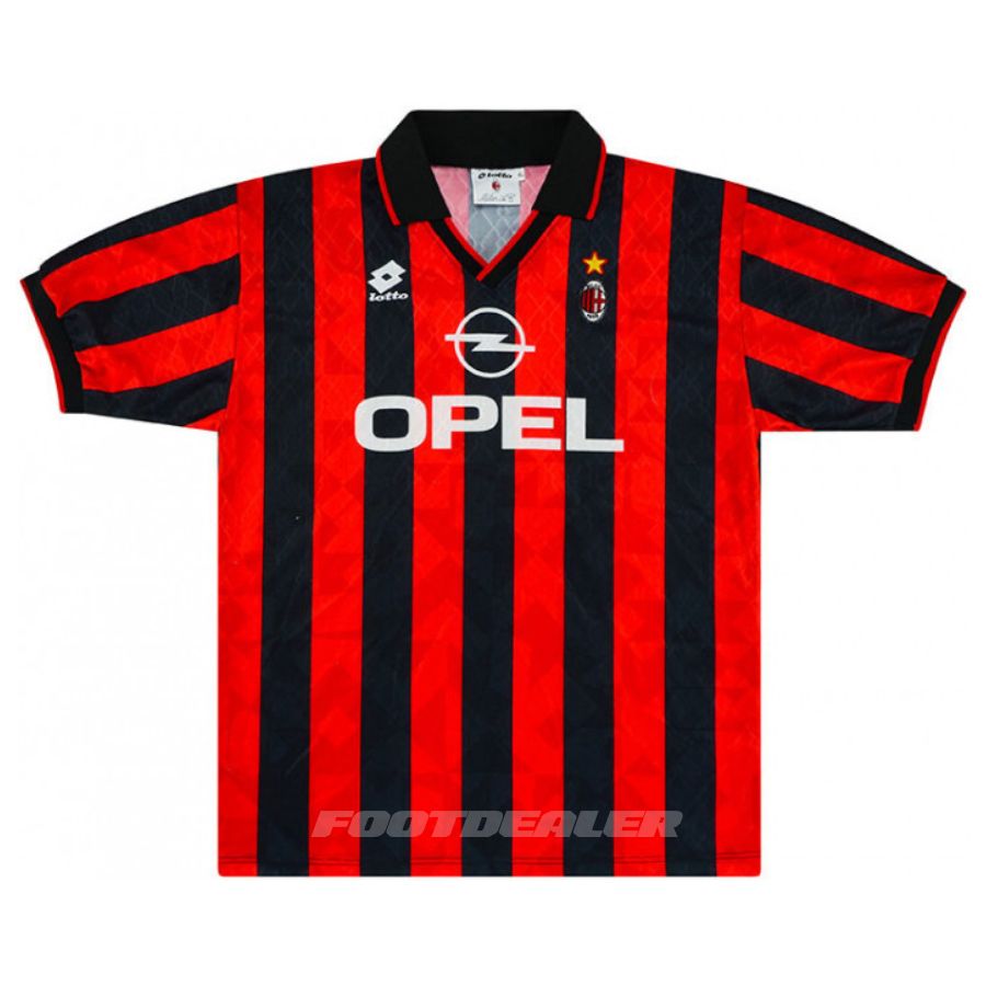 Maillot Milan AC Domicile 1995 1996 Weah – Image 2